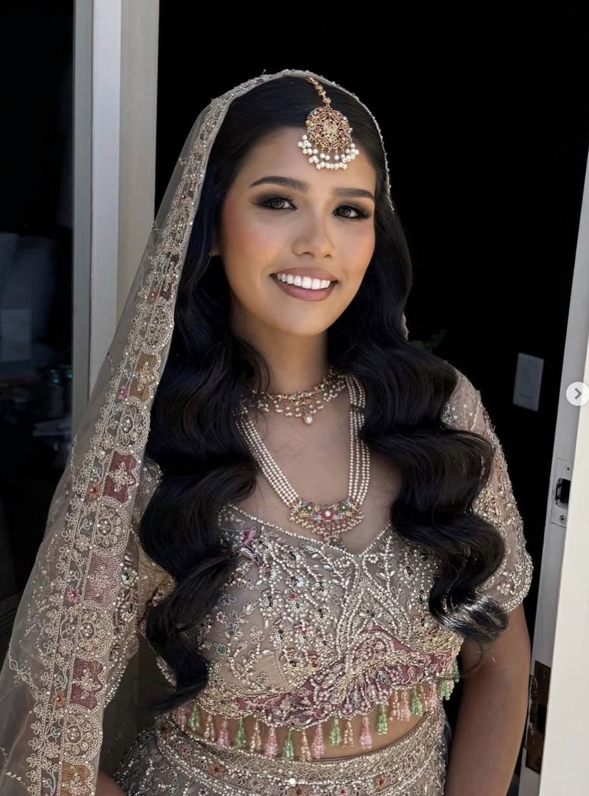 Bridal makeup by Sia Mia — traditional Indian bride