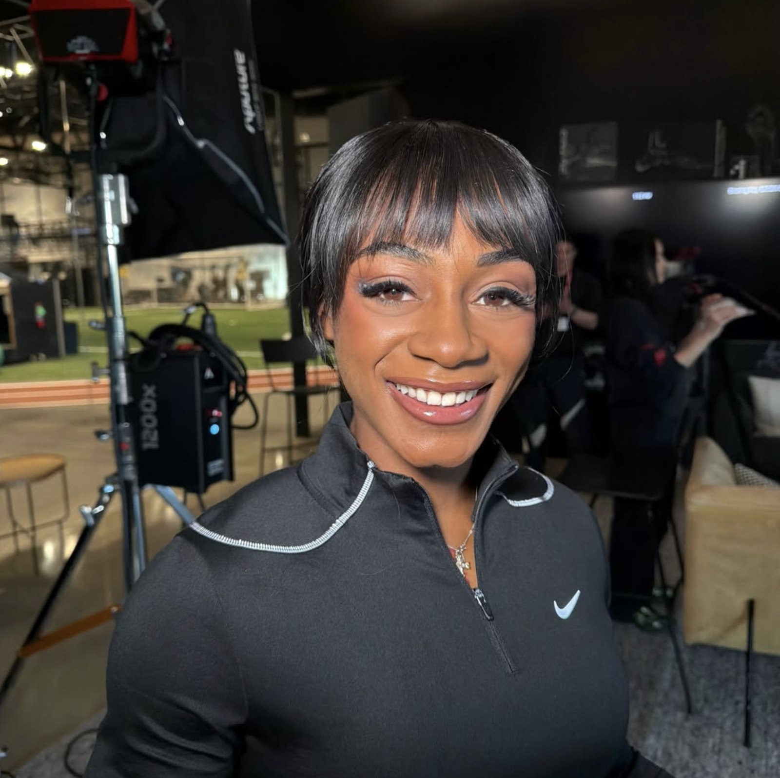 Sia Mia makeup work on Sha'Carri Richardson